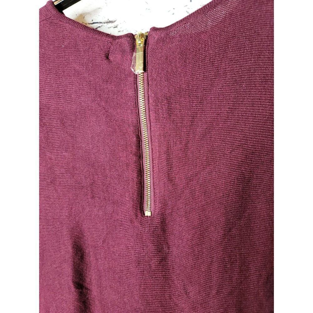 Vass Joan Vass New Red Wine Heather Sweater Size XL Cashmere NWT t74 - Picture 5 of 7